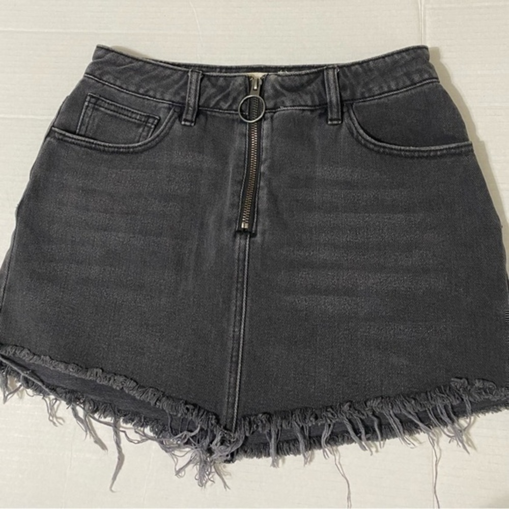 PacSun Black  Denim Jean Mini black  Skirt size 26
